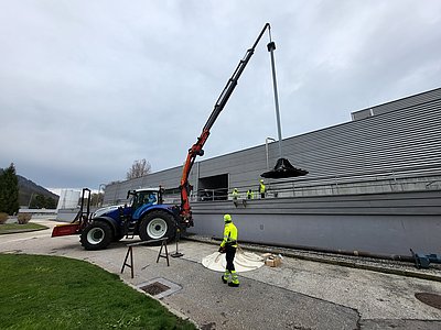 Tausch Rührwerk Kläranlage Fritzens